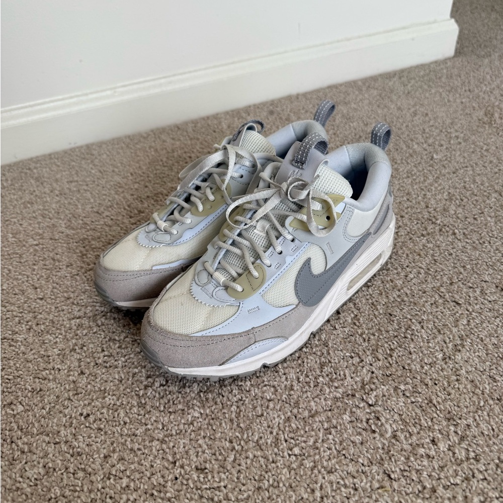 Nike Air Max Sneakers in Light Gray and Beige